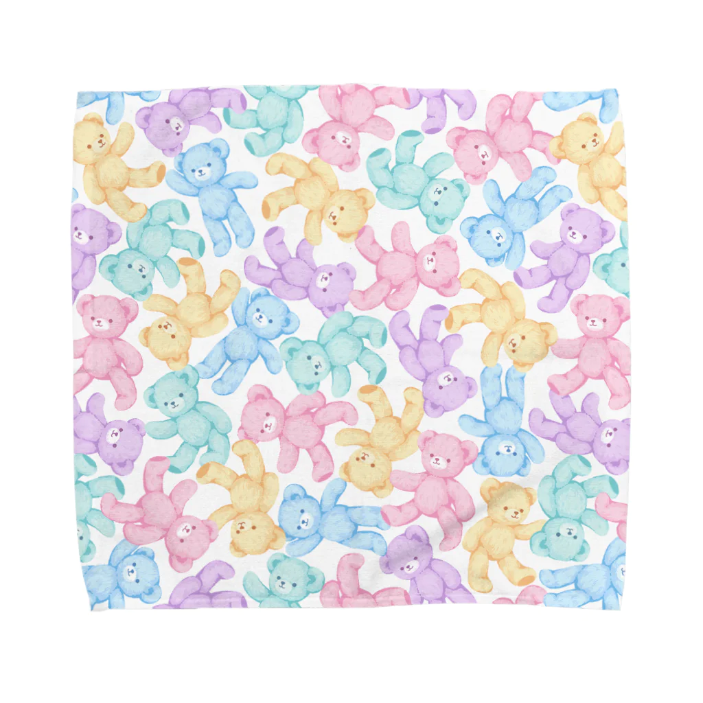 駿介のカラフルテディベア Towel Handkerchief