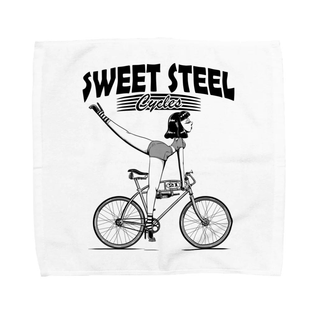 nidan-illustrationの"SWEET STEEL Cycles" #1 タオルハンカチ