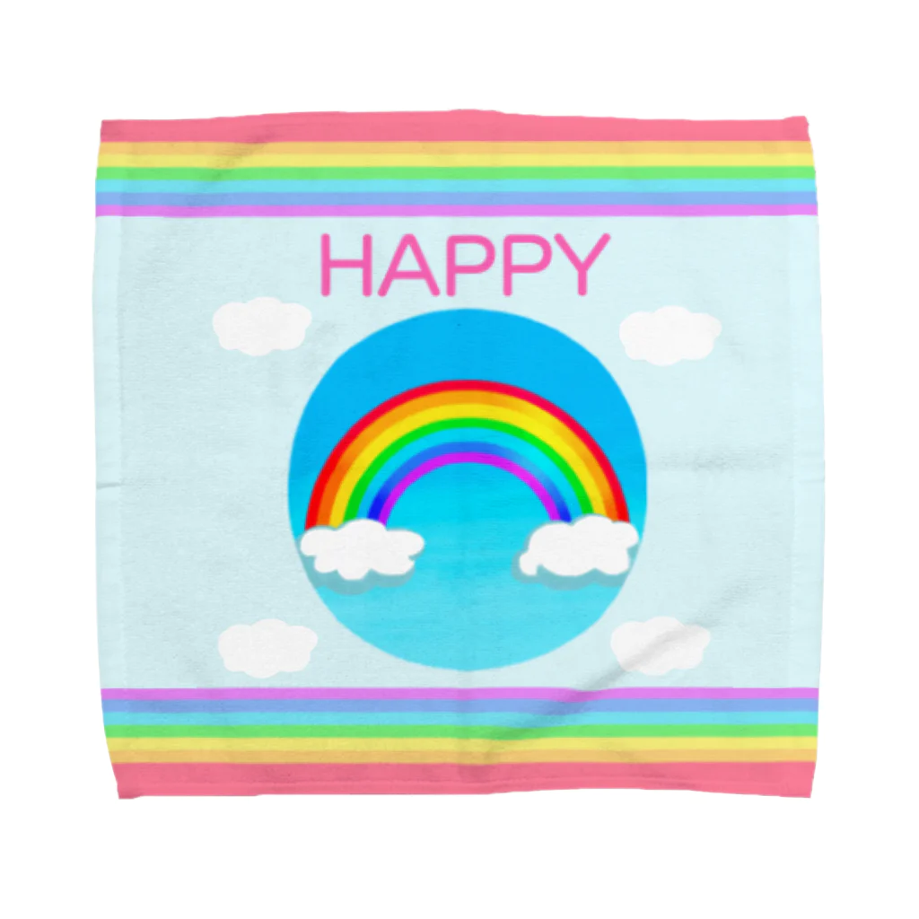 ひじりやノエルのHAPPY【虹色HAPPYレインボー】 Towel Handkerchief