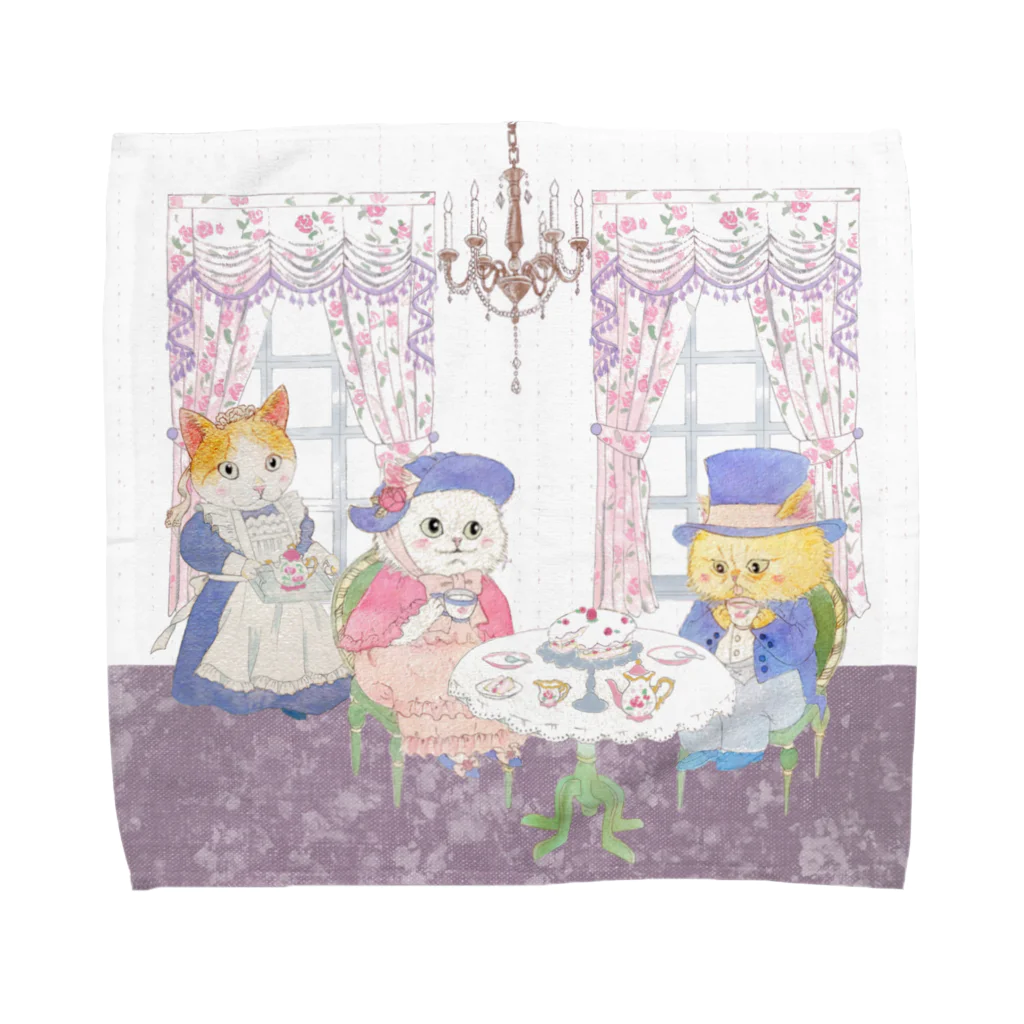  みけ　みわ子のネコ貴族 Towel Handkerchief