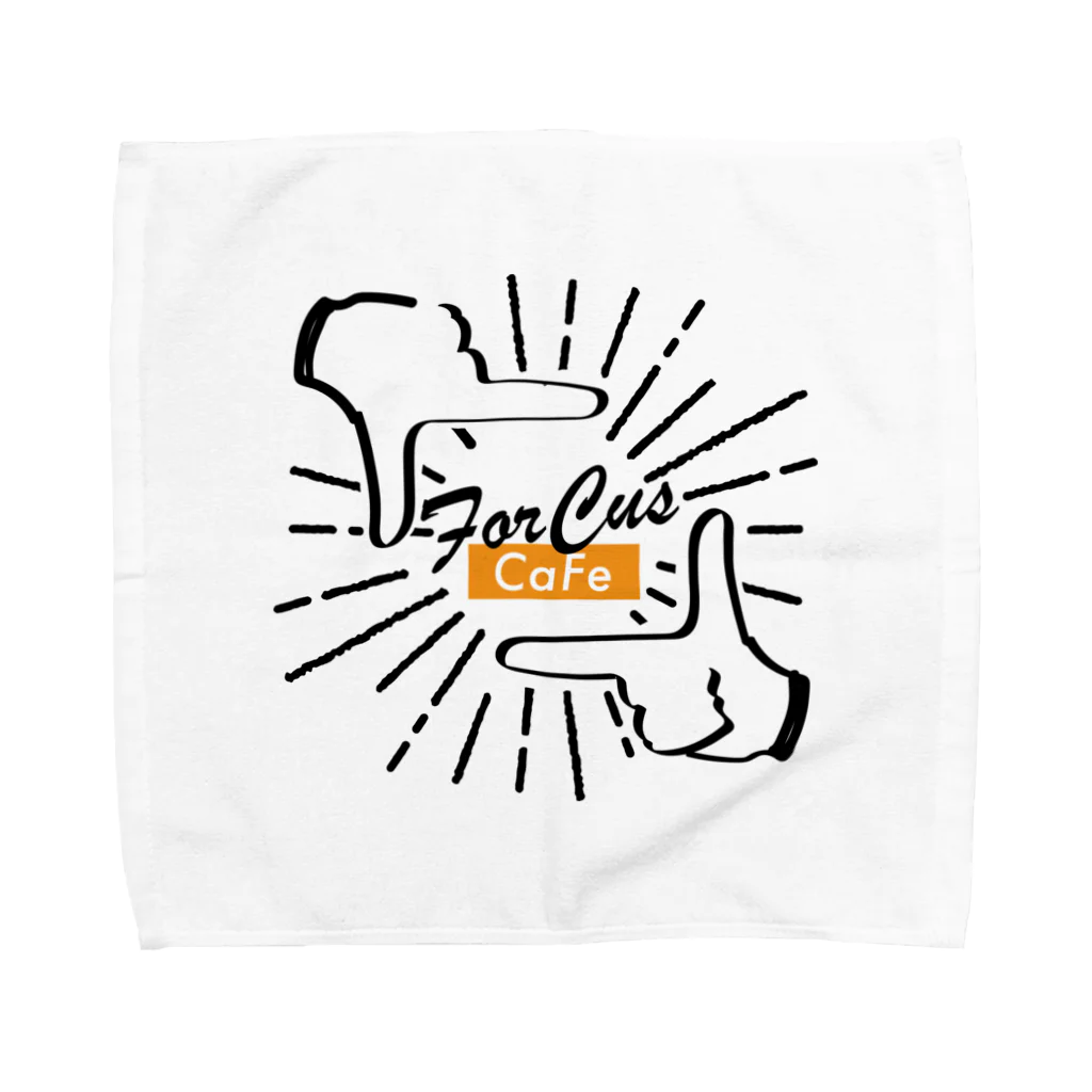 ForCusCaFeのForCusCaFe_finderロゴ Towel Handkerchief