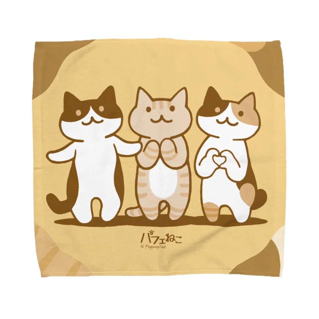 PygmyCat　suzuri店の癒してあげ隊ハンカチ Towel Handkerchief