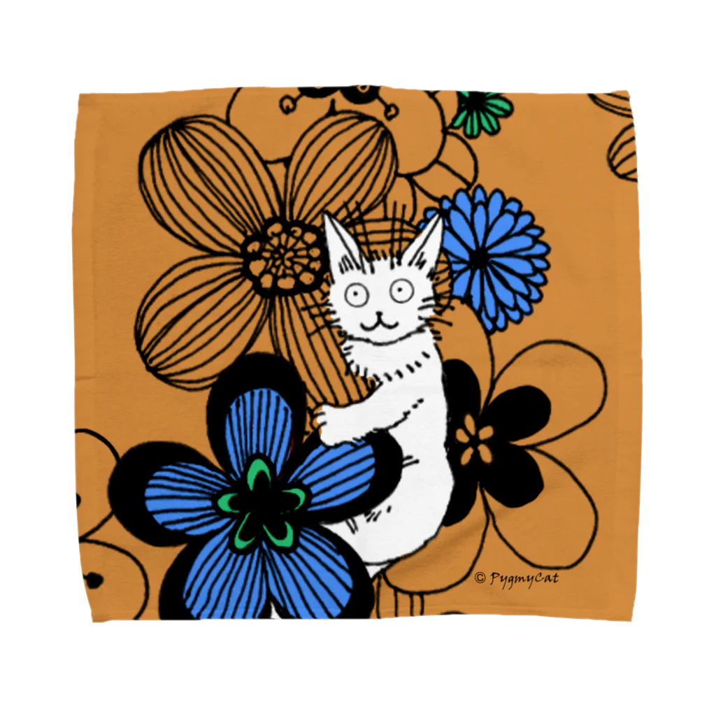 PygmyCat　suzuri店のPygmycat（オレンジ） Towel Handkerchief