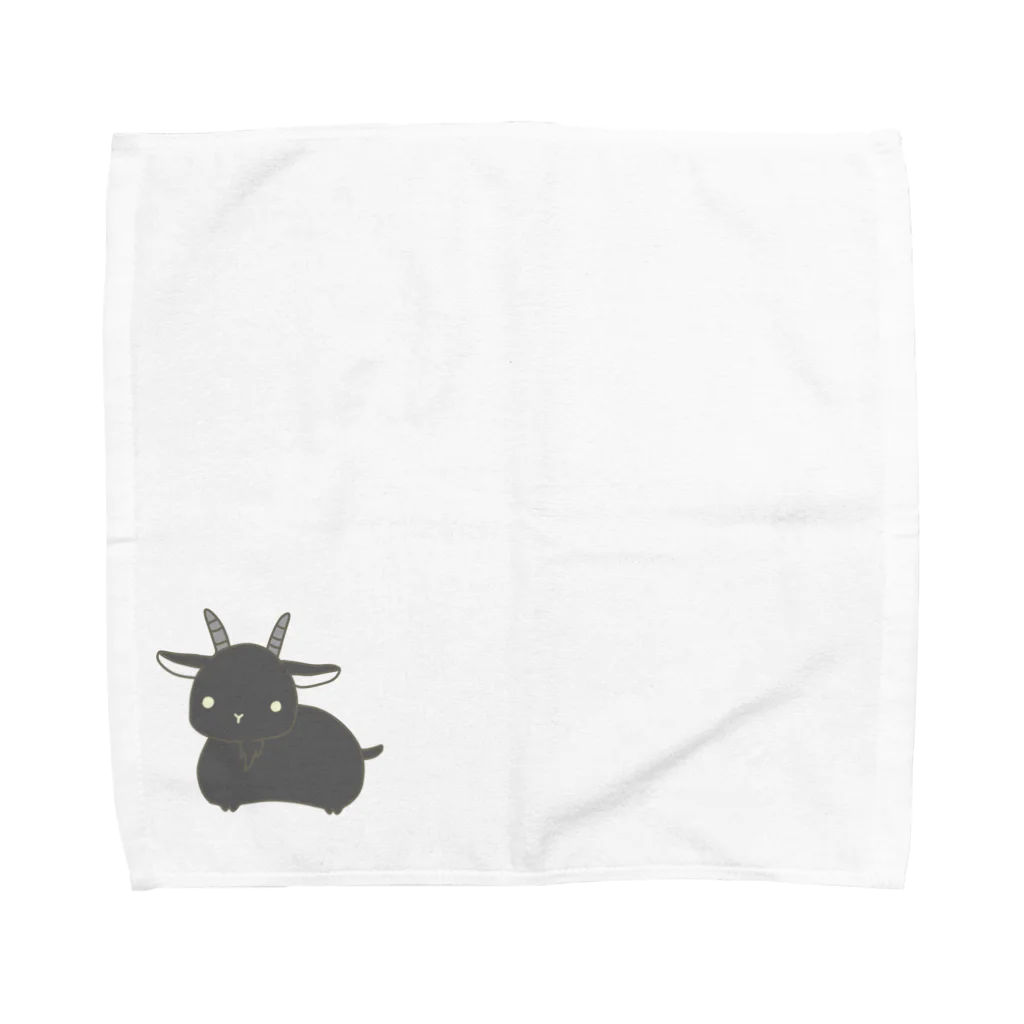 ヤギさんかわいいの黒ヤギさん Towel Handkerchief
