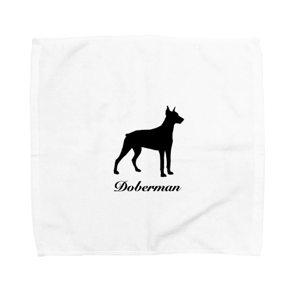 SELECT-1のドーベルマン Towel Handkerchief