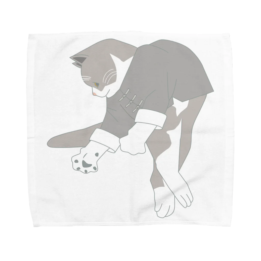 中華呪術堂（チャイナマジックホール）の猫功夫(猫カンフー) Towel Handkerchief