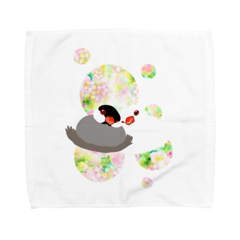Lily bird（リリーバード）のとろける文鳥ず2 Towel Handkerchief