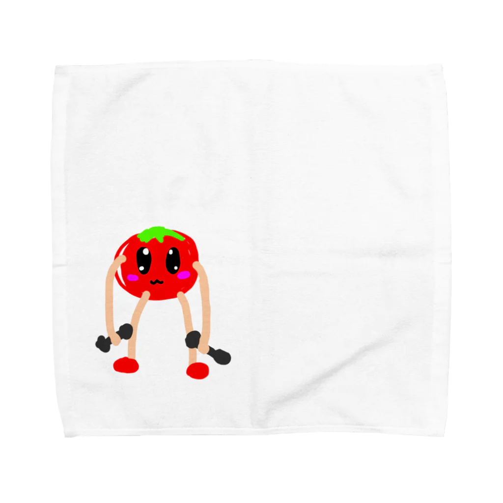 スプーキー🌶の筋トレするトマト Towel Handkerchief
