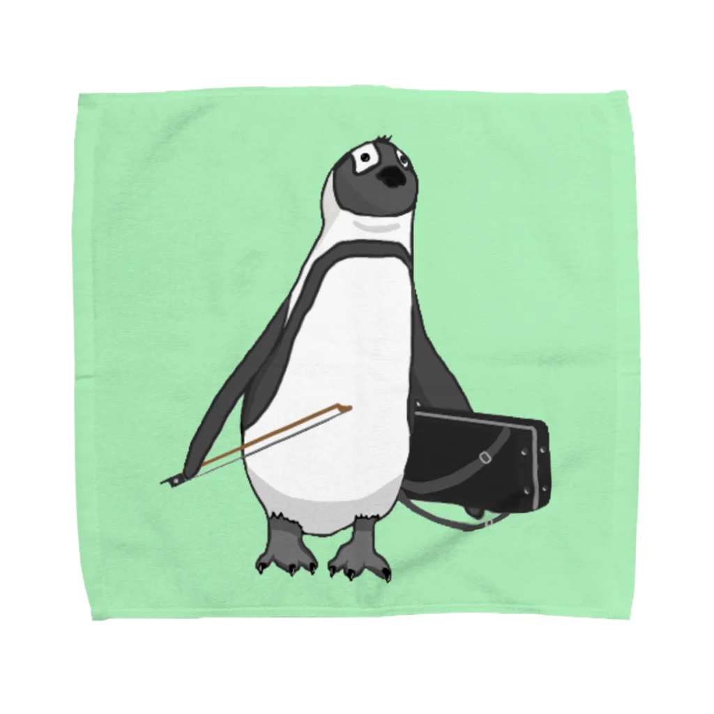 モユズの弓をしまい忘れたペンギン Towel Handkerchief