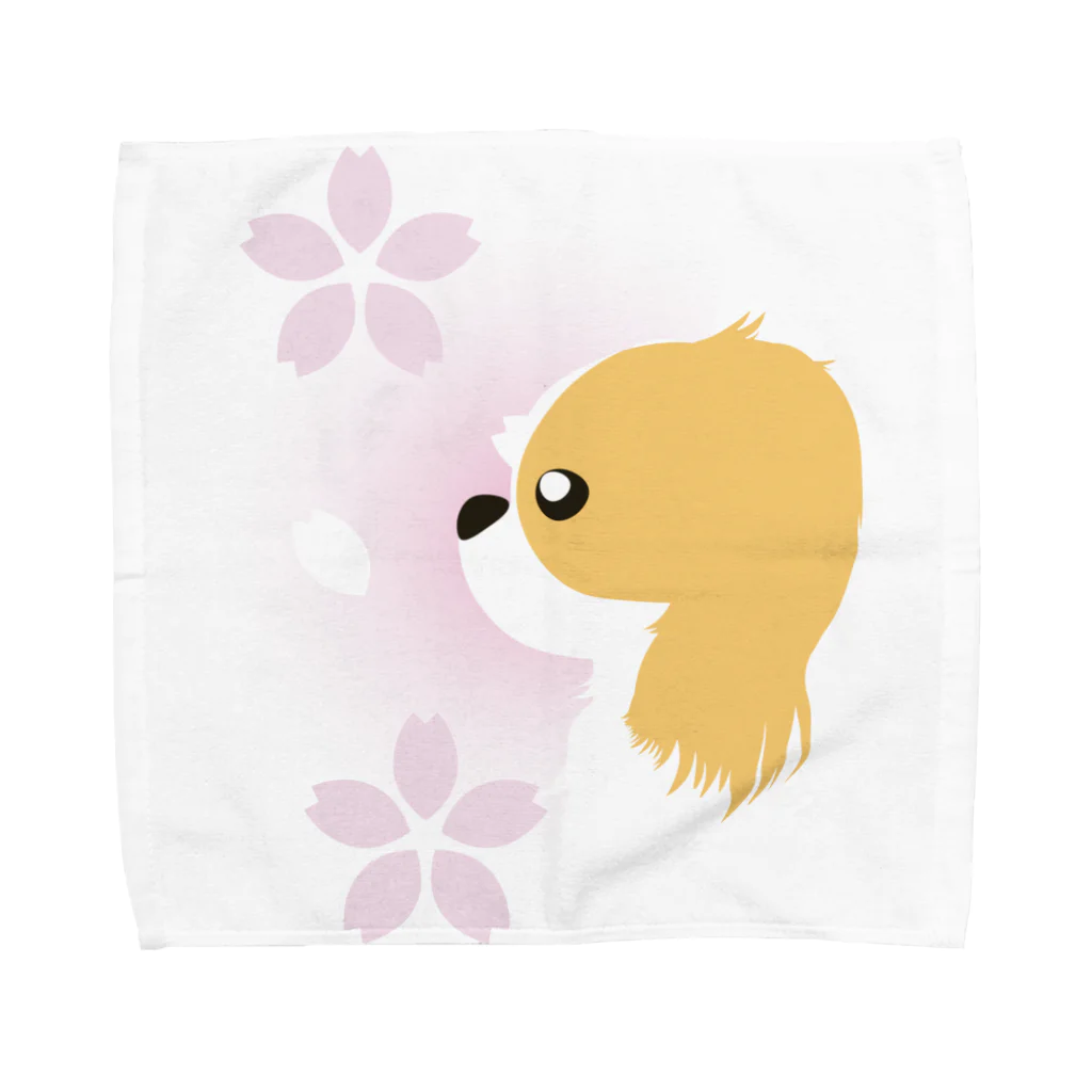 ふうふうたかの狆 Towel Handkerchief