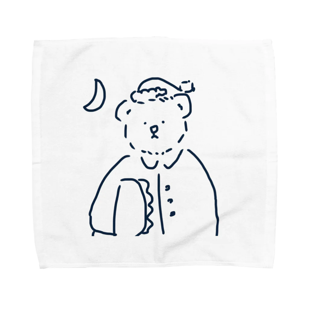 /logo.pngのねるよ　おやすみくまさん Towel Handkerchief