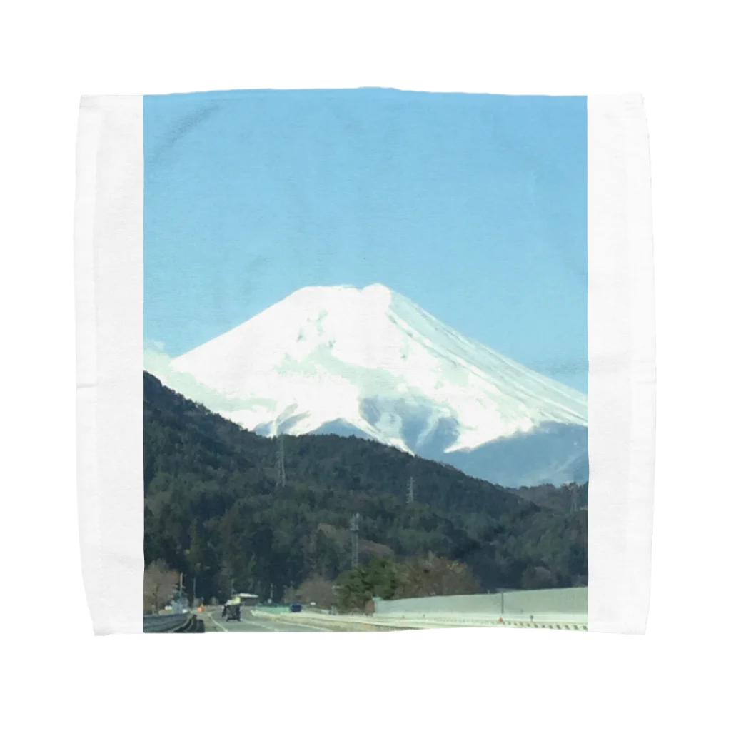 言葉グッズの富士山 Towel Handkerchief