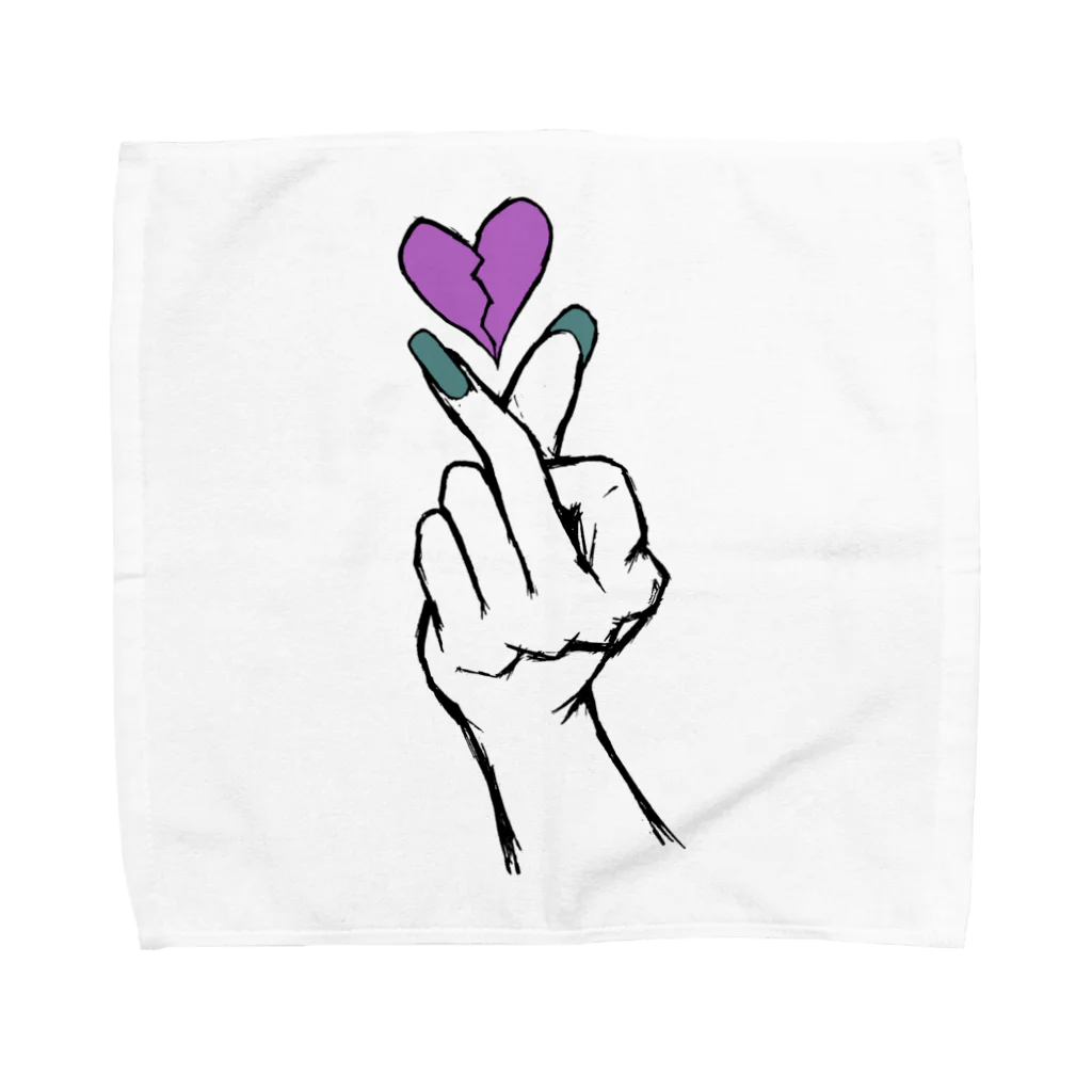 okiue_のBehind the love Towel Handkerchief