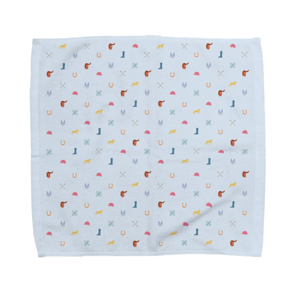 Umarche SUZURI店 presented by ショーゴのウマグラム（ライトブルー） Towel Handkerchief