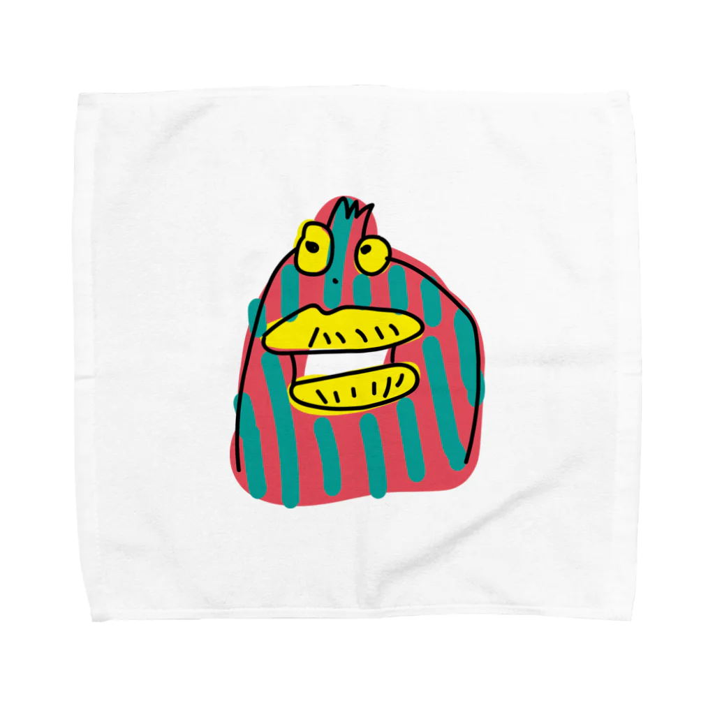 Kazuki Samataの変な生き物 Towel Handkerchief