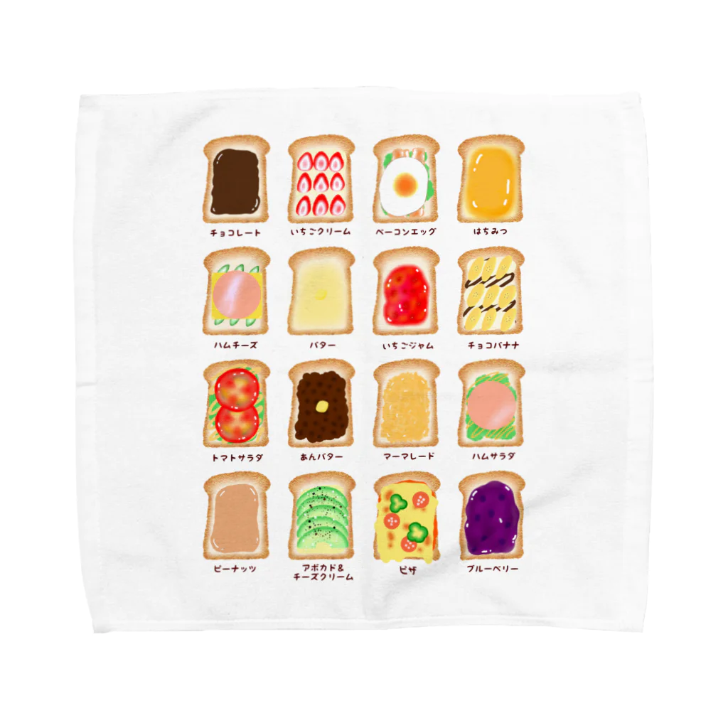 ぽんぽこあんぽんたんのトースト・アレンジ Towel Handkerchief