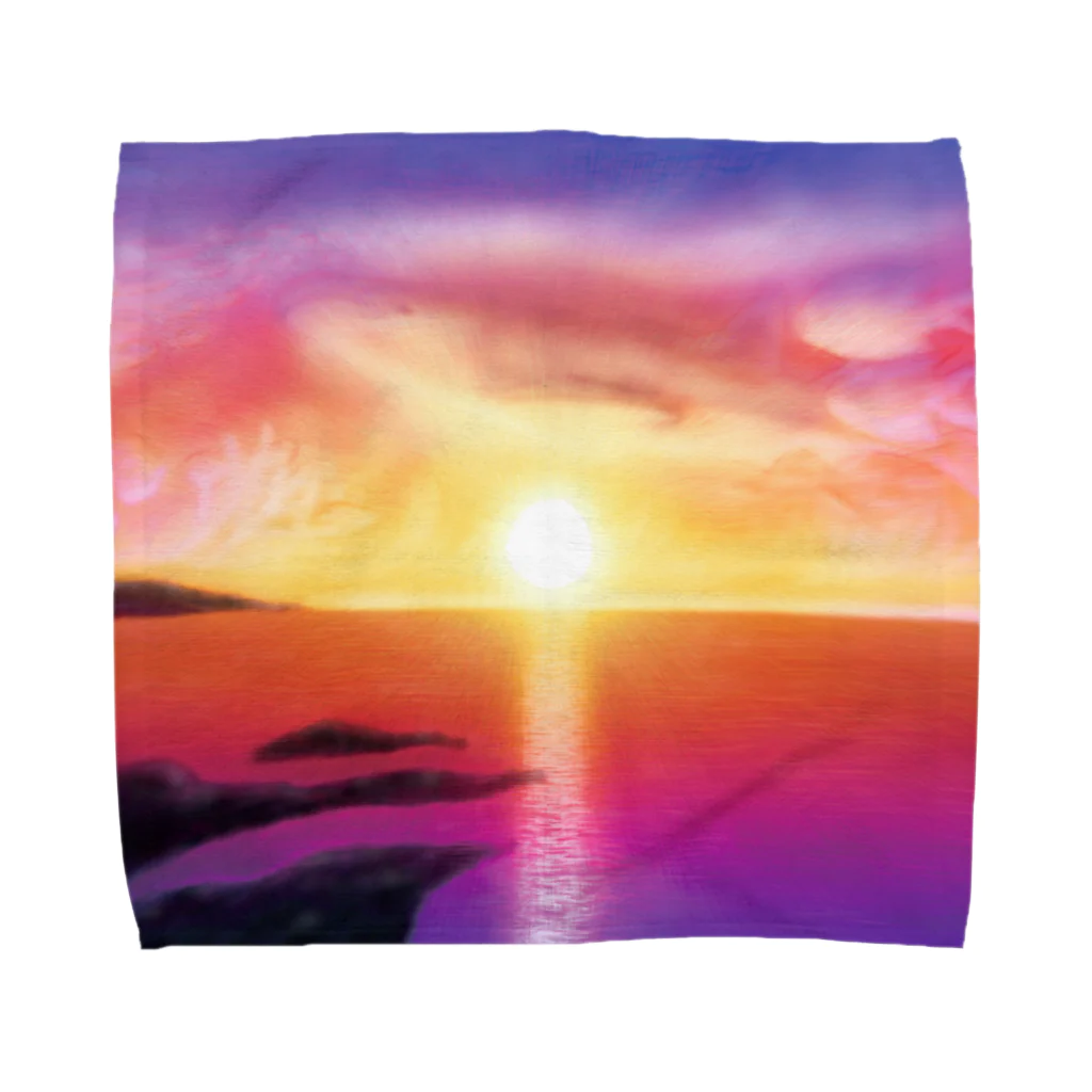 designer758の沖縄の海と空　ジンベエザメ Towel Handkerchief