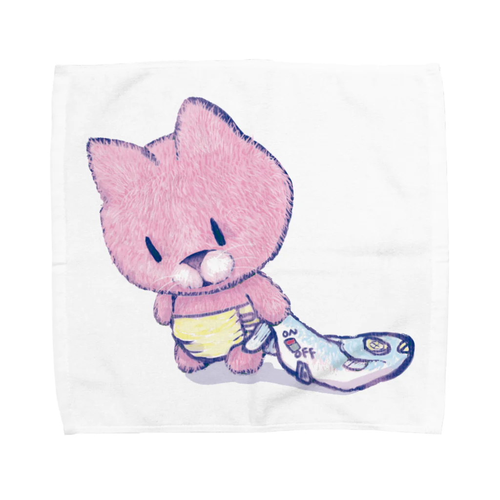 にゃんだミケコのだって・・・猫 Towel Handkerchief