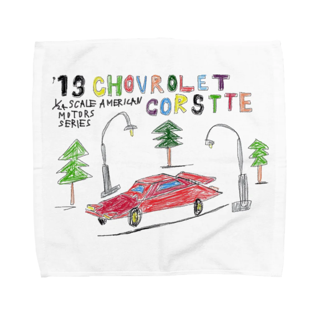 火田中土土介屋のCHOVROLET CORSTTE Towel Handkerchief