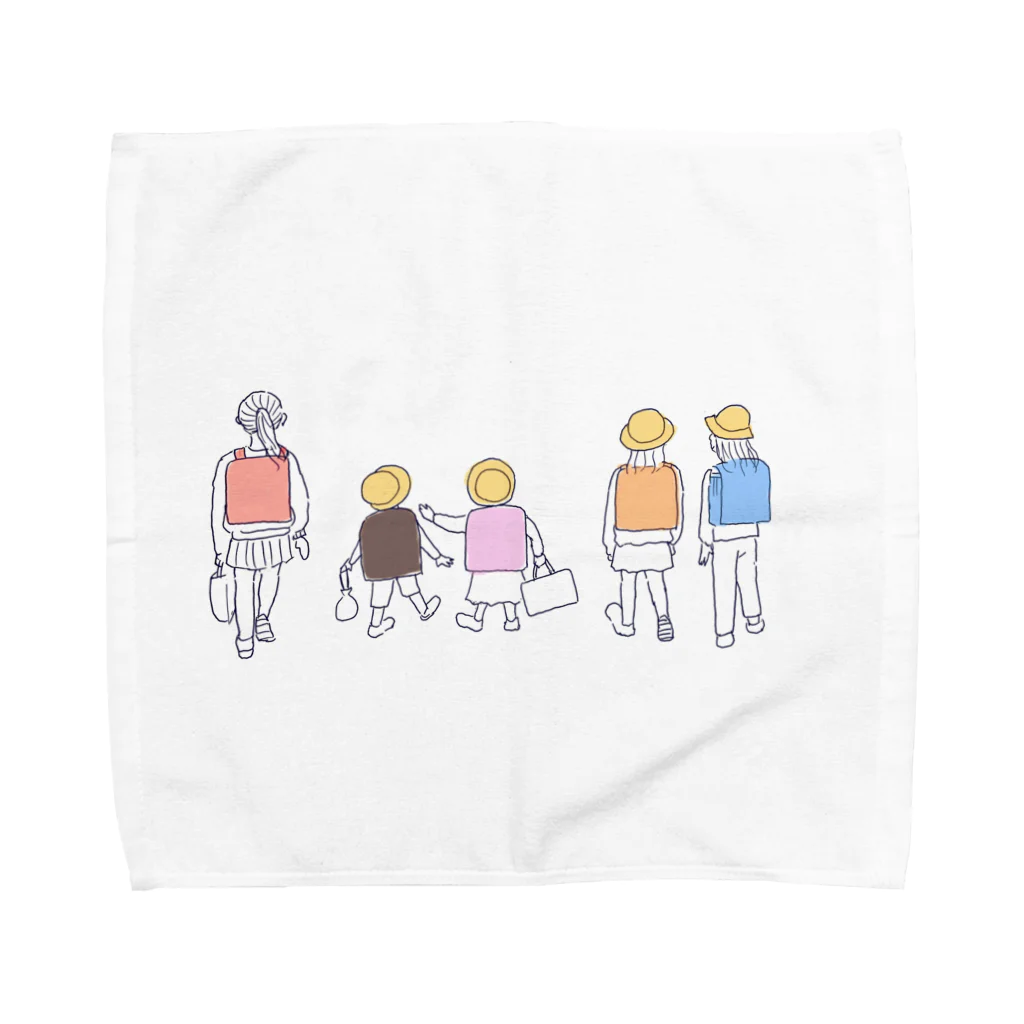 amenoasa(雨の朝)の道 Towel Handkerchief