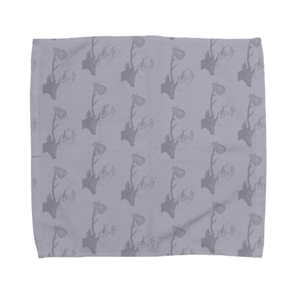 Yuumi Sugiuraのdeers（パープル） Towel Handkerchief