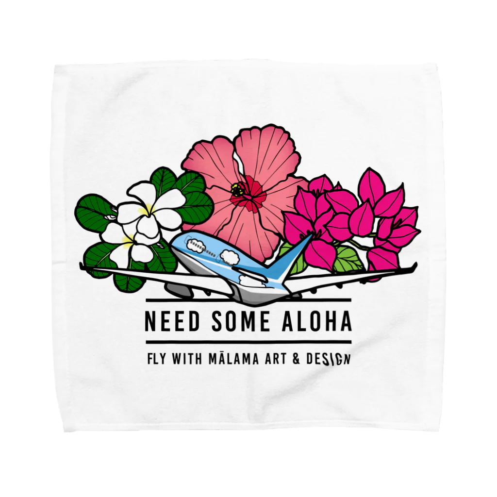 MĀLAMA Art & DesignのNEED SOME ALOHA タオルハンカチ