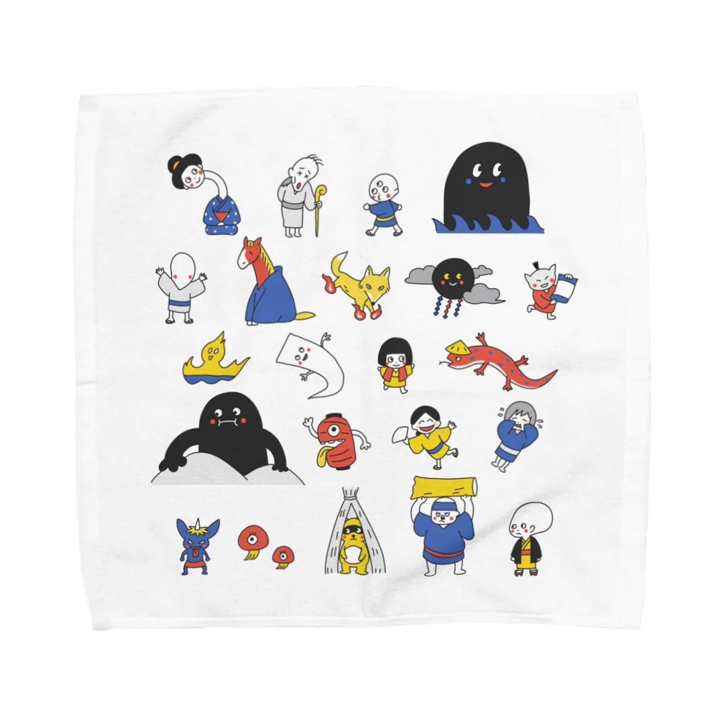 ハッピーキッズTシャツの妖怪プリント Towel Handkerchief