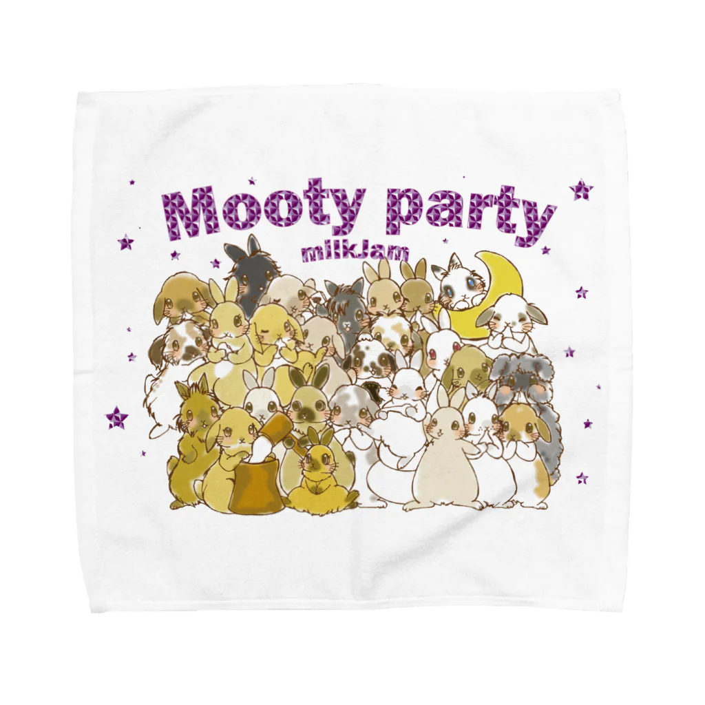 アトリエねぎやまの★Mooty party★ Towel Handkerchief