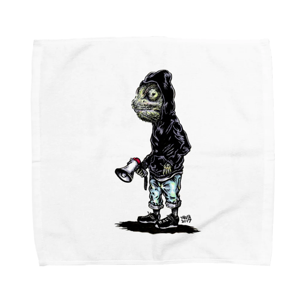 No.347のカメレオン Towel Handkerchief