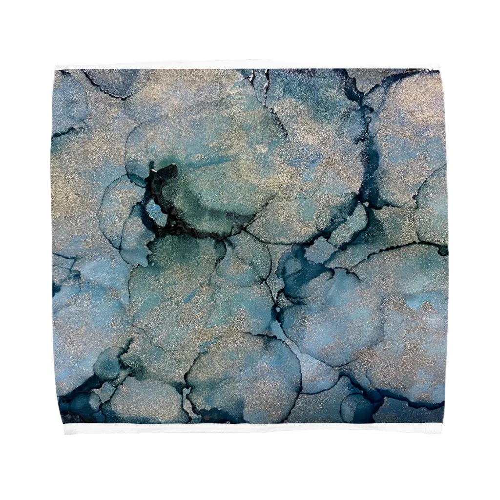 エスドットエヌの雨と天然石 Towel Handkerchief