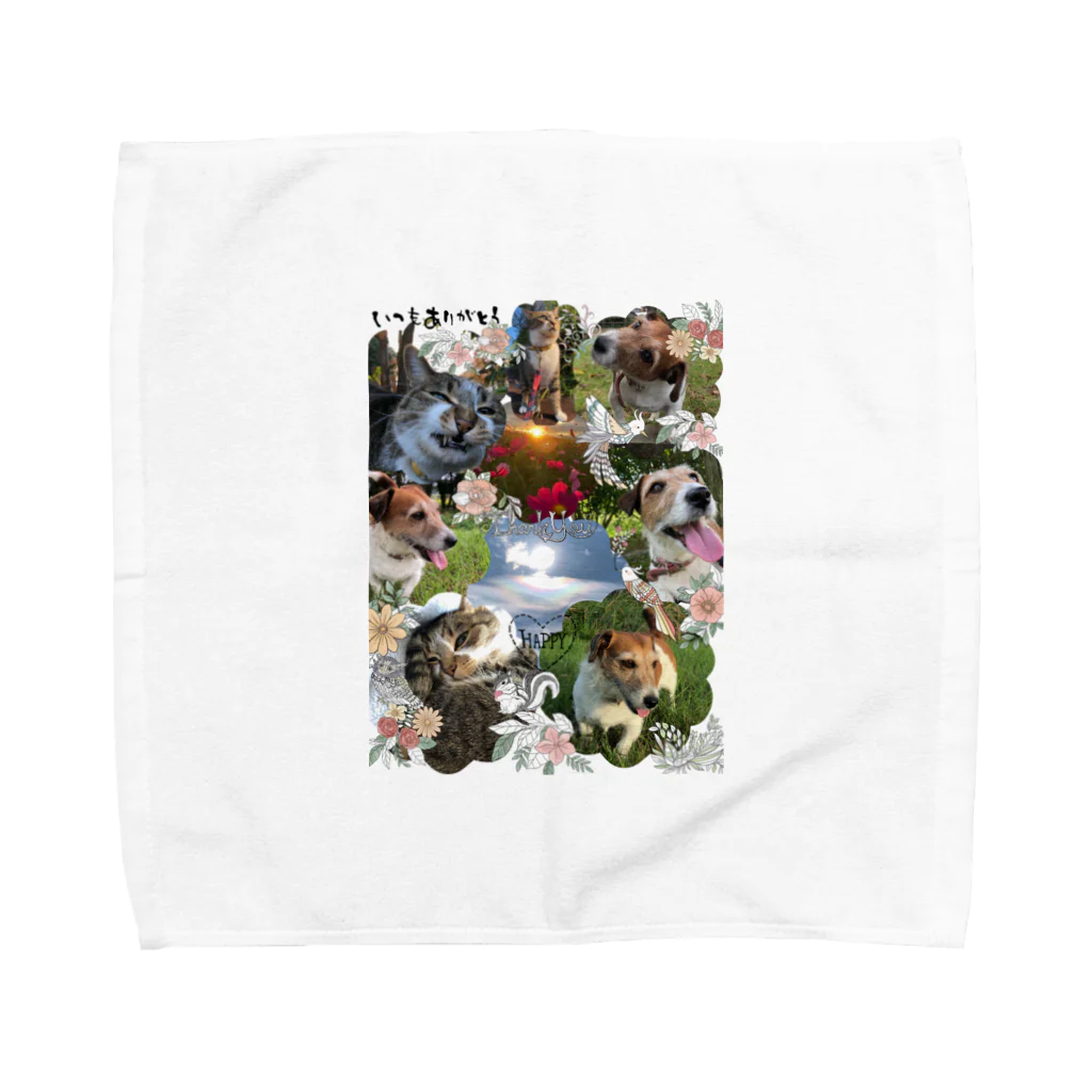 shizengaichibanの犬と猫 Towel Handkerchief