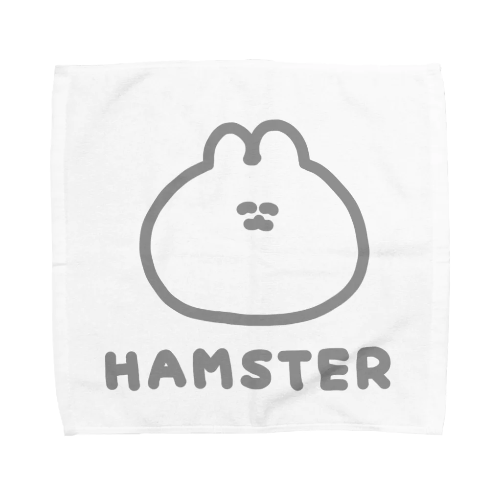 ナポリのSUZURIのHAMSTER タオルハンカチ