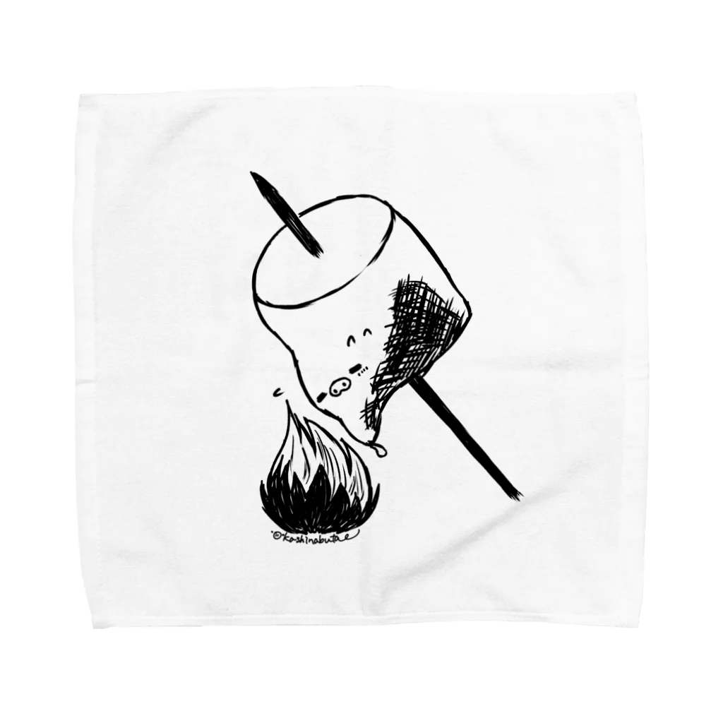 Draw freelyのマシュマロ Towel Handkerchief
