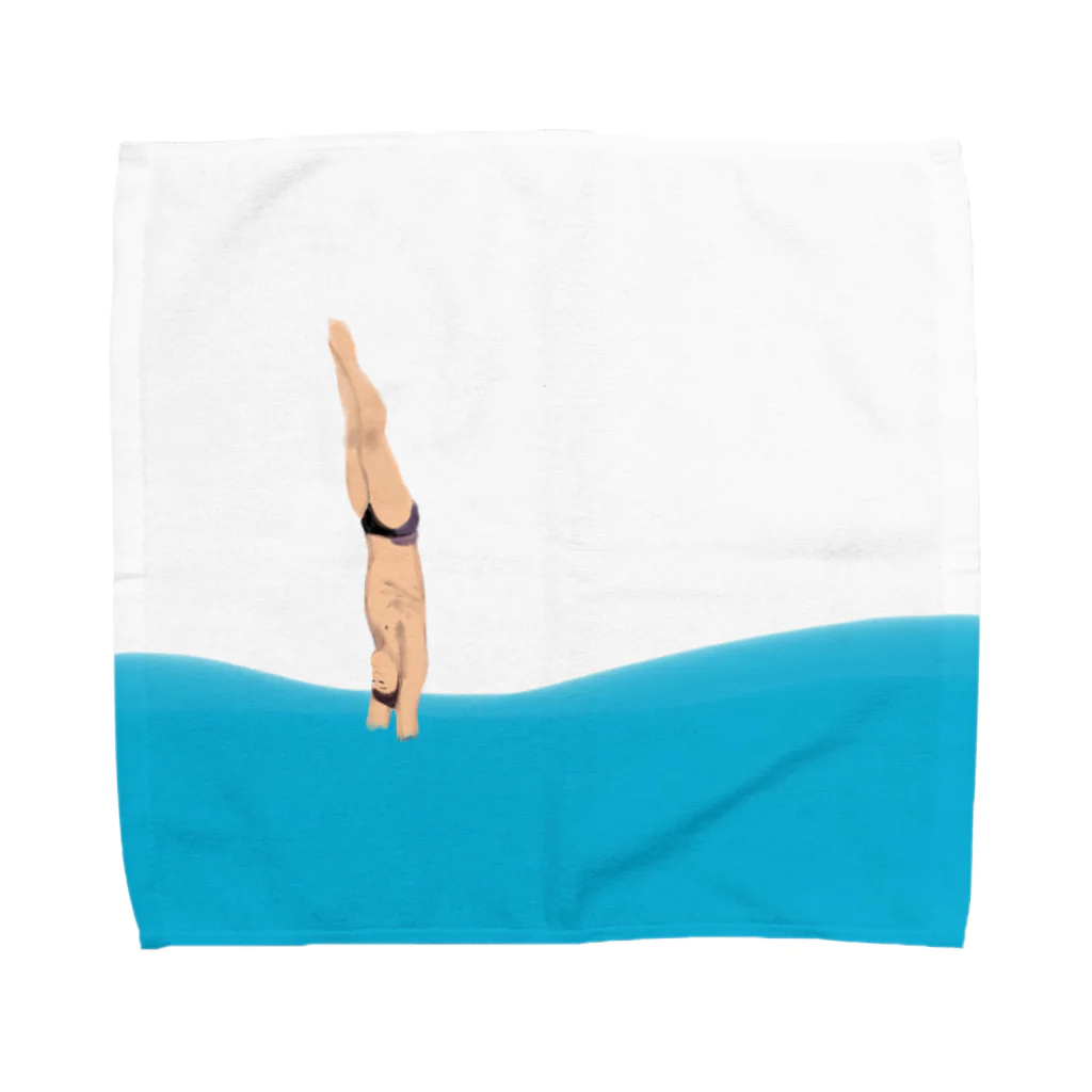 小鳥と映画館の夏でも冬でも飛び込み選手 Towel Handkerchief