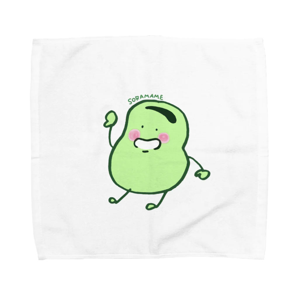 🌱🥜そらまめのそらまめグッズ Towel Handkerchief