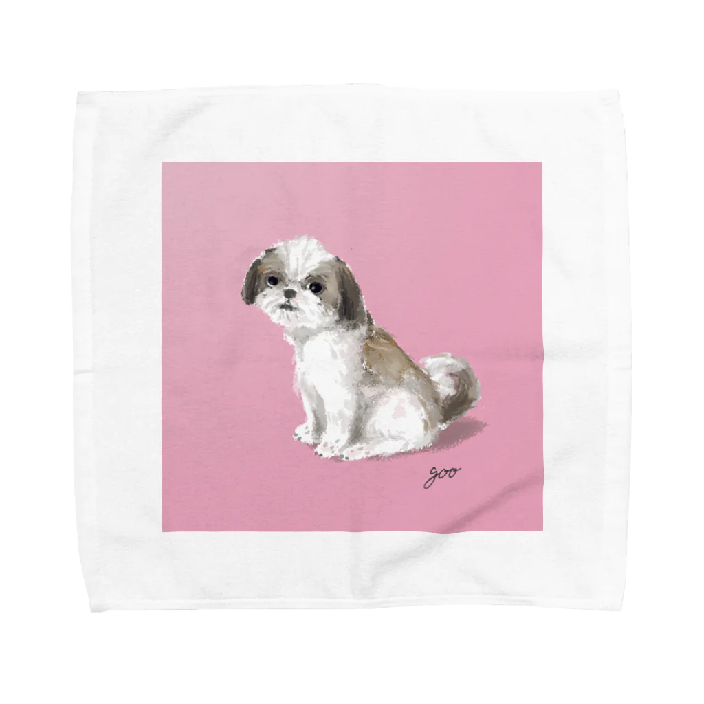 お花犬屋さんのぐー１ Towel Handkerchief