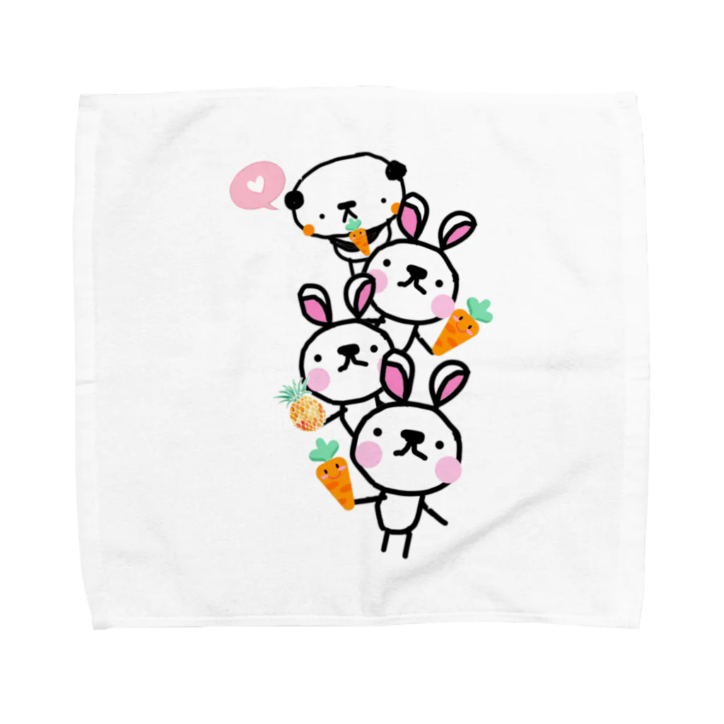 pandayuの森のなんかちがくね？！ Towel Handkerchief