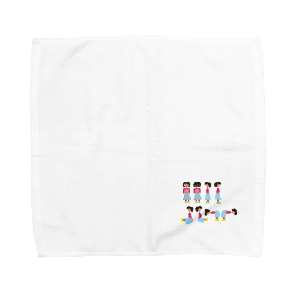 チャレンジャーニシヤマショップのA子さんの行動「日常編」 Towel Handkerchief