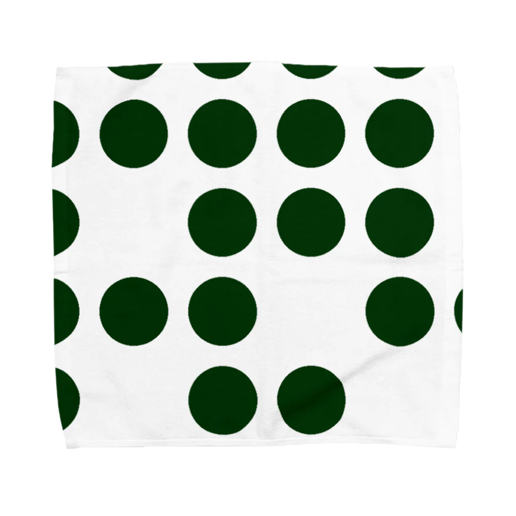 小福の緑まる Towel Handkerchief