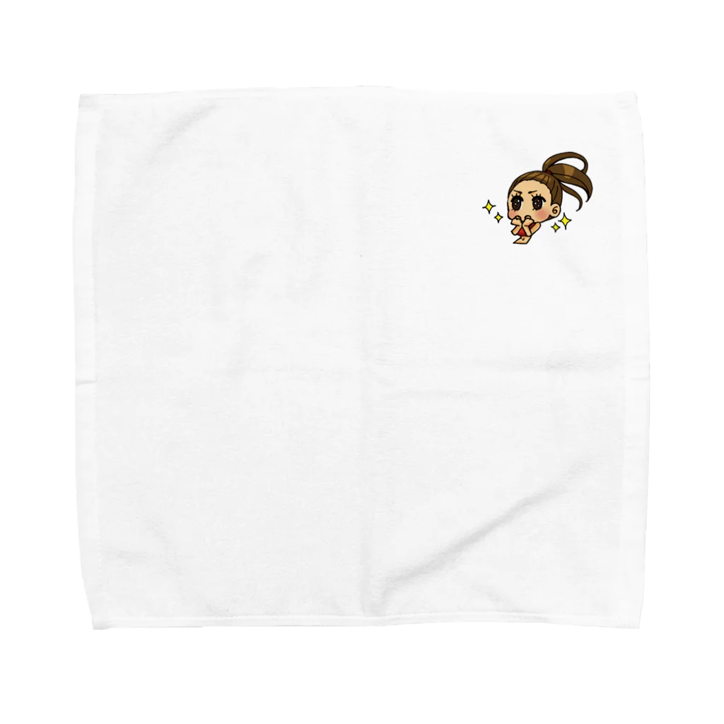 エアロビのお姉さんSHOPのキラキラお目目 Towel Handkerchief