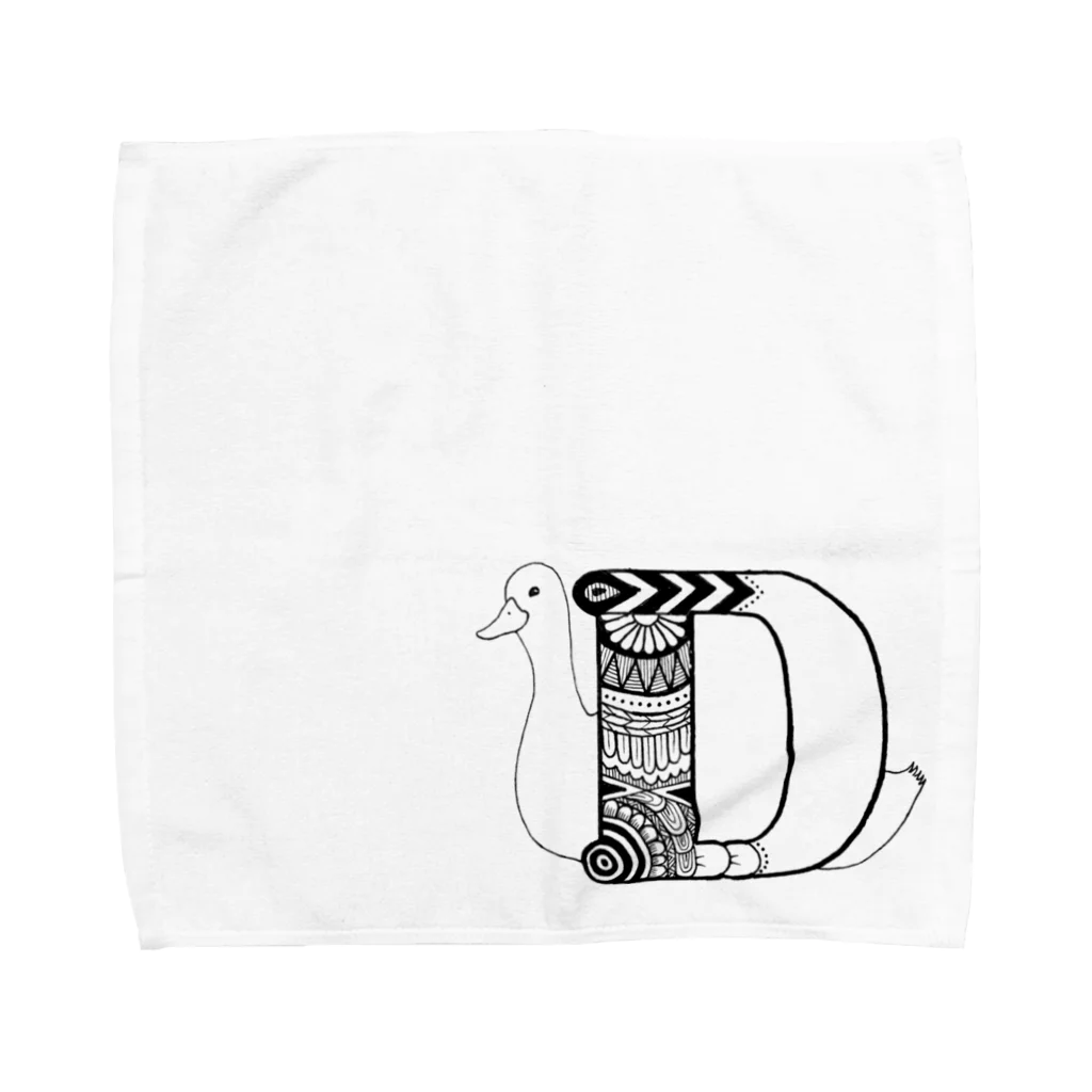 gomanimalの【alphanimal】D: duck Towel Handkerchief