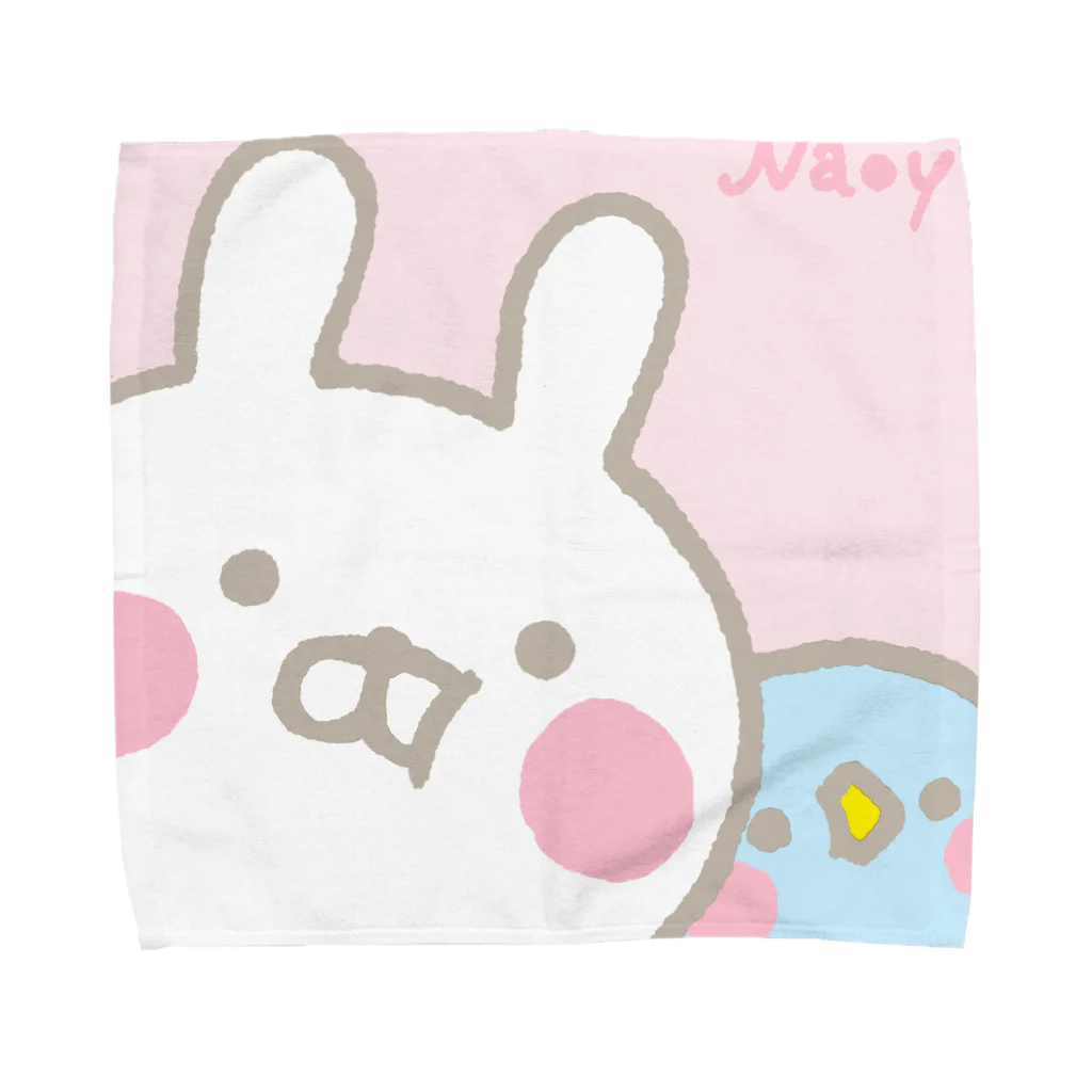 Naoyのうさぺん Towel Handkerchief