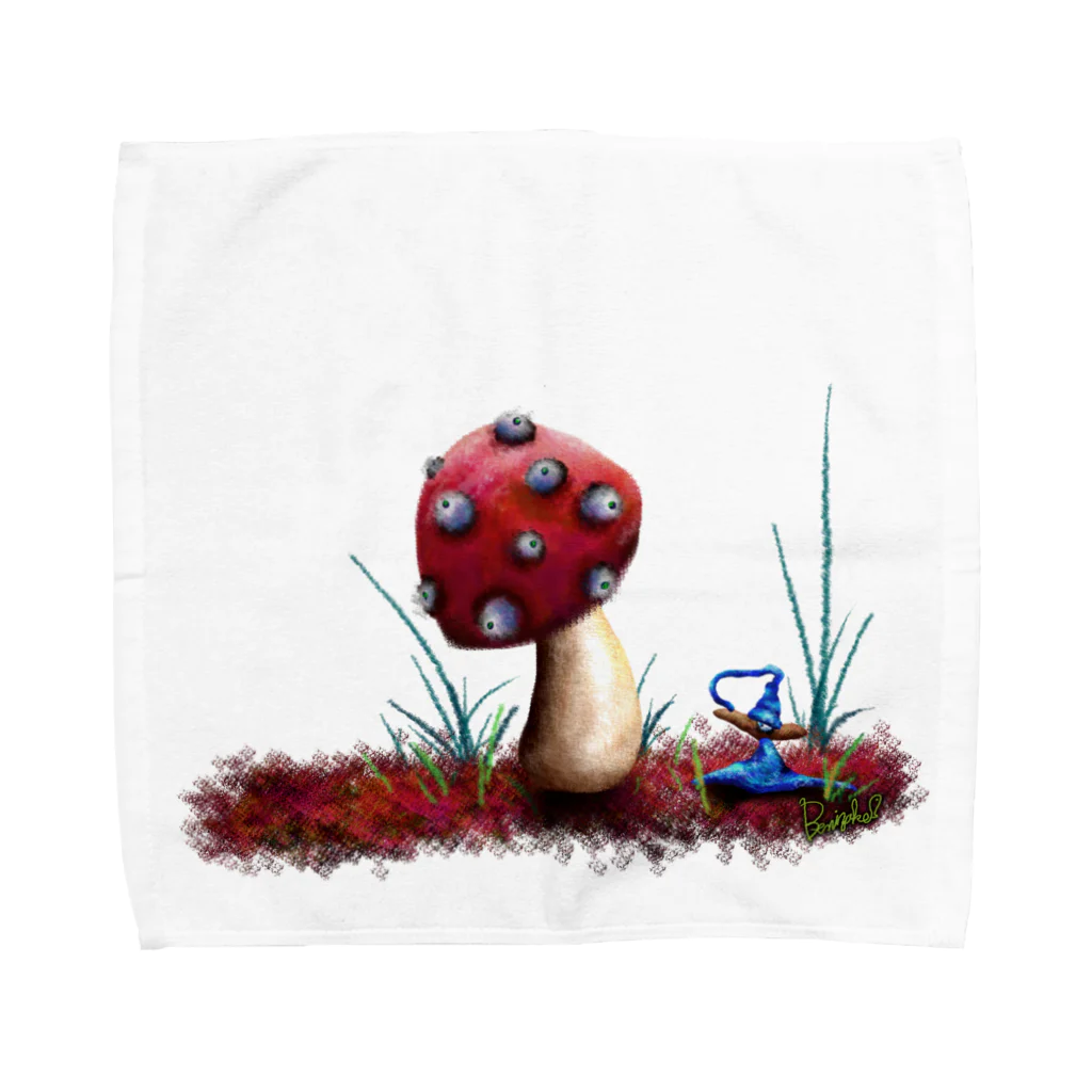 BenizakeのDwarf with mushroom.  Towel Handkerchief