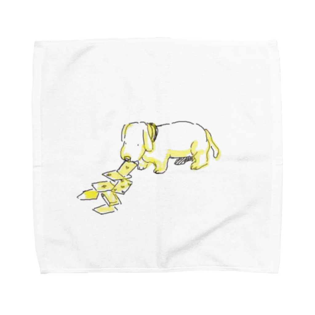 loveのトランプペットわんわん Towel Handkerchief