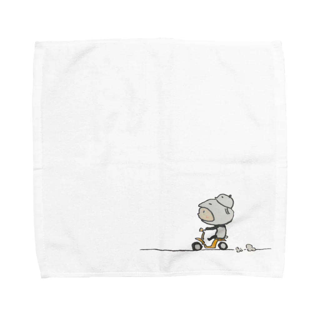 asatin_storeのパンダさん　バイク Towel Handkerchief