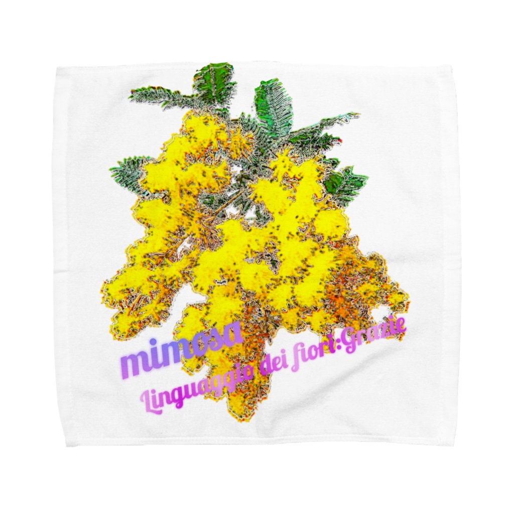 マロマロのMimosa Towel Handkerchief