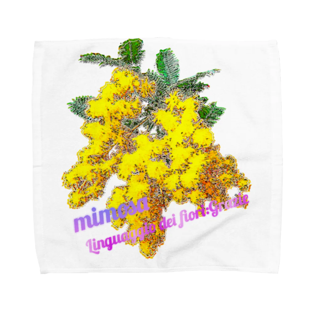 マロマロのMimosa Towel Handkerchief