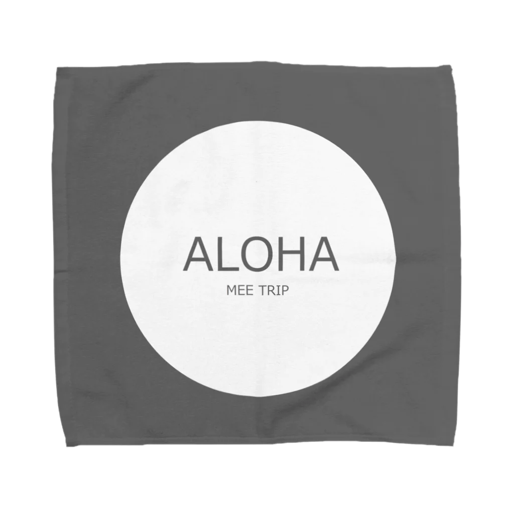 MEETRIPのALOHA handkerchief_gray タオルハンカチ