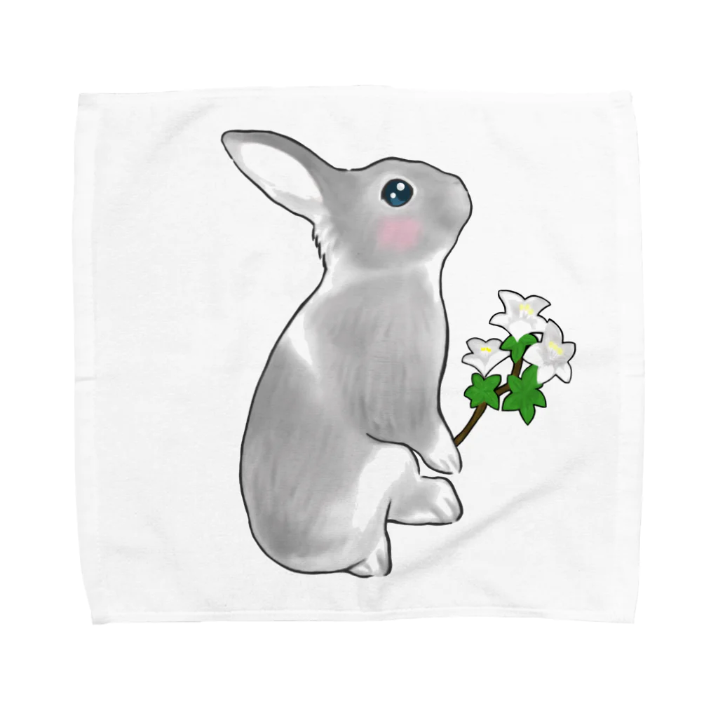 Mock’n Rollのうさぎのモックその3 純白の花を君に Towel Handkerchief