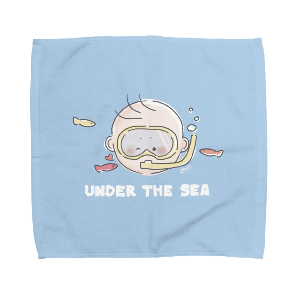 ぽんずのおみせのUnder The Sea Towel Handkerchief